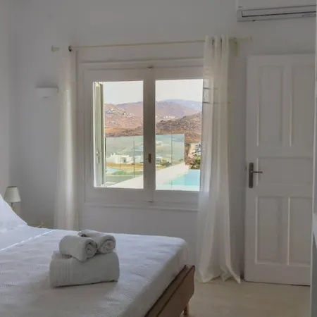 Luxury White Villa W Private Pool In Mikonos Kalafatis Exterior photo