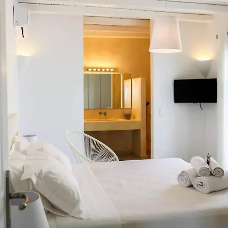 Luxury White Villa W Private Pool In Mikonos Kalafatis Exterior photo